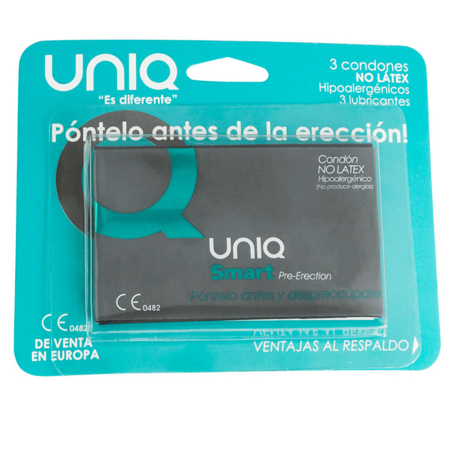 UNIQ SMART LATEX FREE PRE-ERECTION CONDOMS 3 UNITS – Bild 3
