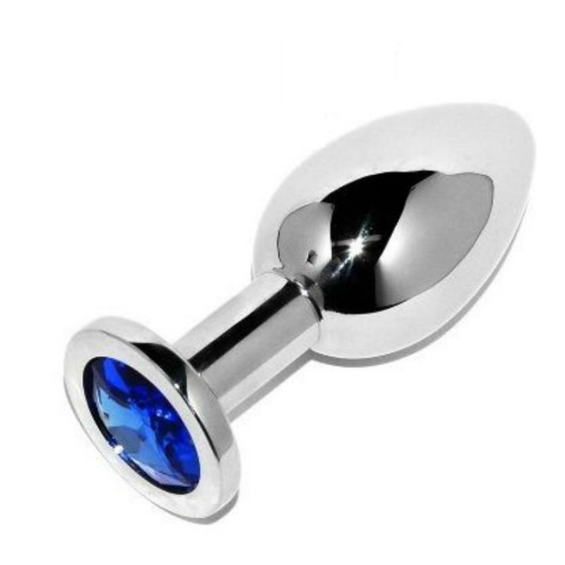 METALHARD ANAL PLUG DIAMOND BLUE SMALL 5.71CM – Bild 2