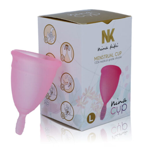 NINA CUP MENSTRUAL CUP GRÖSSE L ROSA – Bild 4