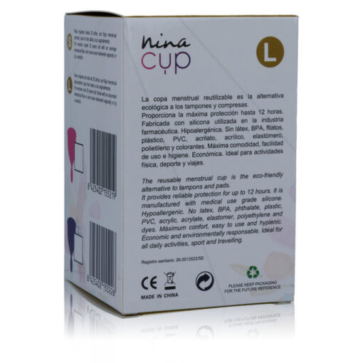 NINA CUP MENSTRUAL CUP GRÖSSE L ROSA – Bild 5