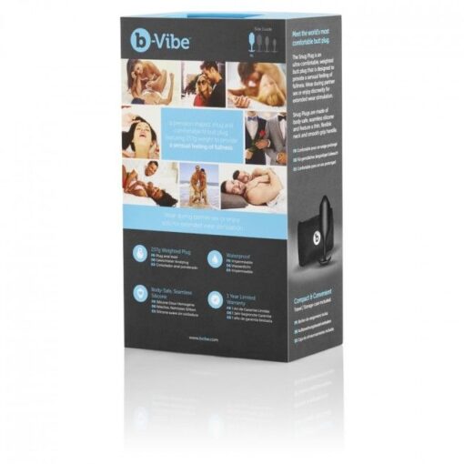 B-VIBE  SNUG PLUG ANAL 4 NEGRO – Bild 3