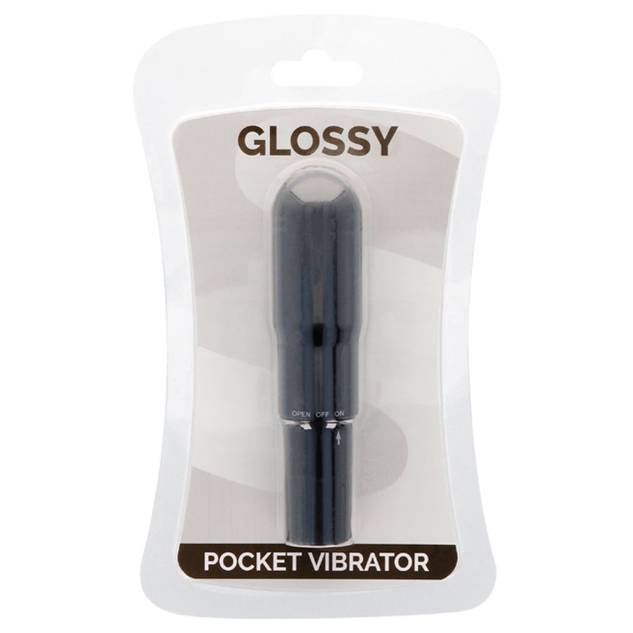 GLOSSY POCKET VIBRADOR NEGRO – Bild 3
