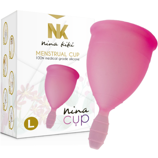 NINA CUP MENSTRUAL CUP GRÖSSE L ROSA – Bild 8