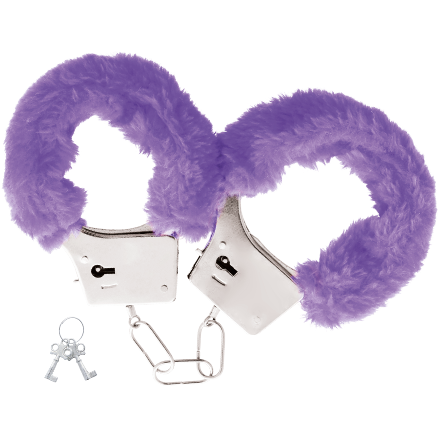DARKNESS PLEASURE FURRY HANDCUFFS PURPLE