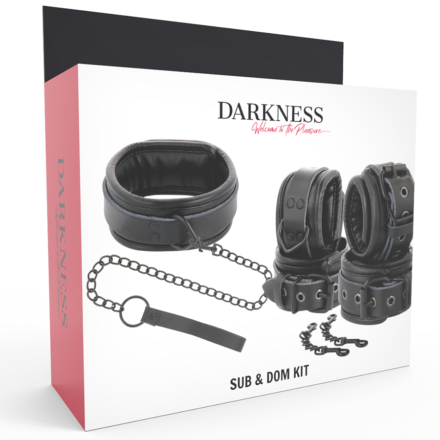 DARKNESS LEATHER AND HANDCUFFS BLACK – Bild 10