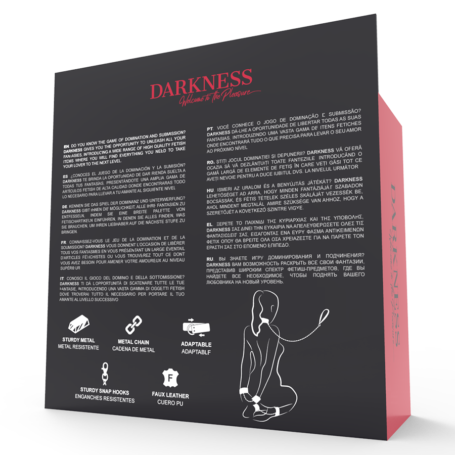 DARKNESS LEATHER AND HANDCUFFS BLACK – Bild 11