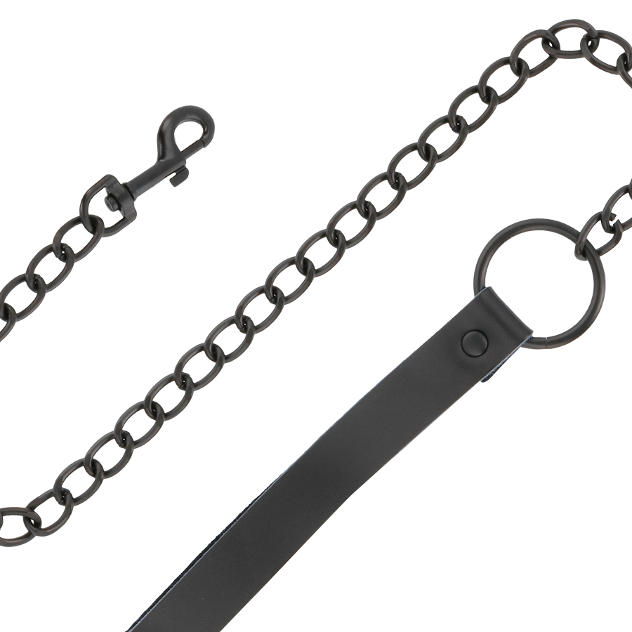 DARKNESS LEATHER AND HANDCUFFS BLACK – Bild 5