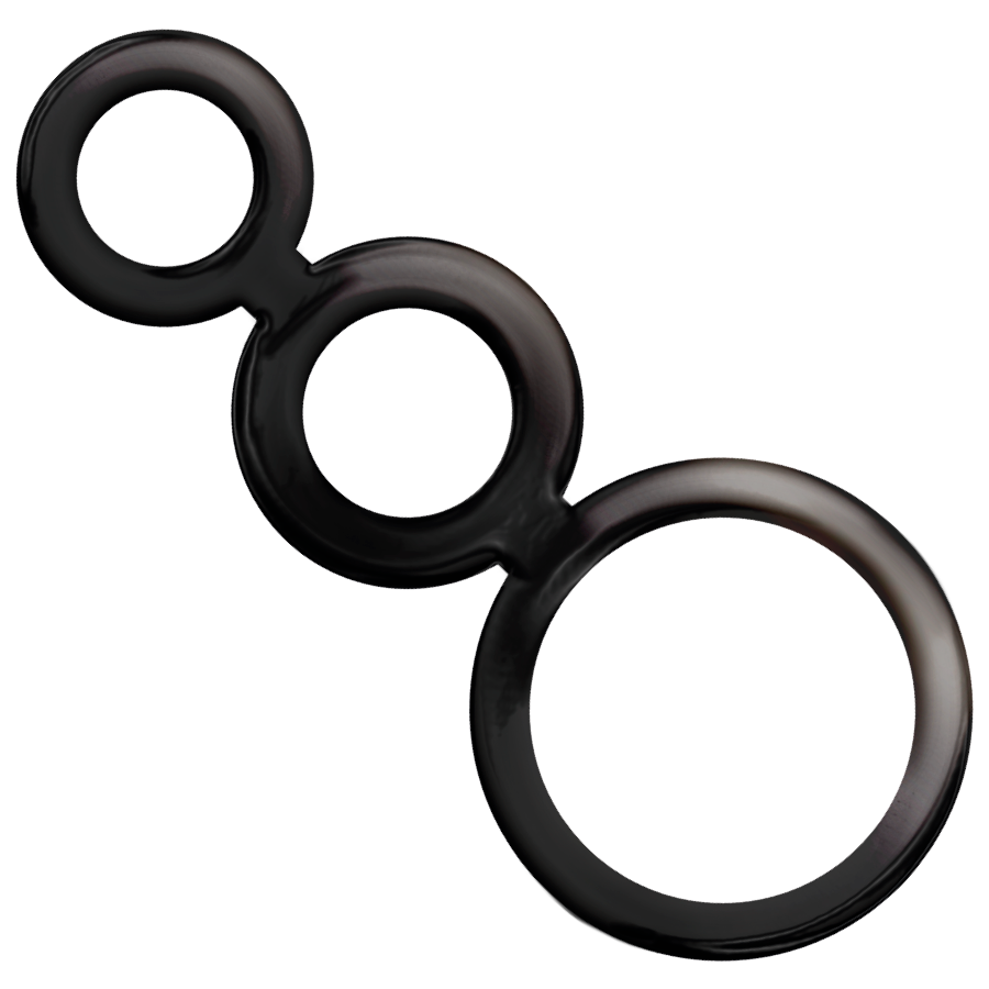 ADDICTED TOYS SET ANILLOS PENE Y TESTICULOS - AHUMADO – Bild 2