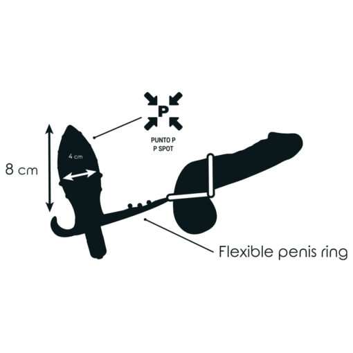 ADDICTED TOYS ANAL PLUG MIT DOPPELTEM SCHWARZEN RING – Bild 4