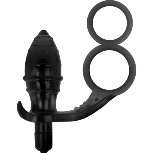ADDICTED TOYS ANAL PLUG MIT DOPPELTEM SCHWARZEN RING – Bild 2