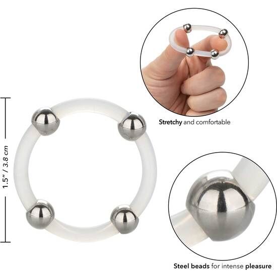 CALEX STEEL BEADED SILICONE RING L. – Bild 2
