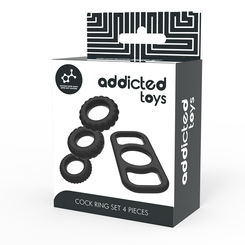 ADDICTED TOYS SET 4 ANILLOS SILICONA PARA EL PENE – Bild 7