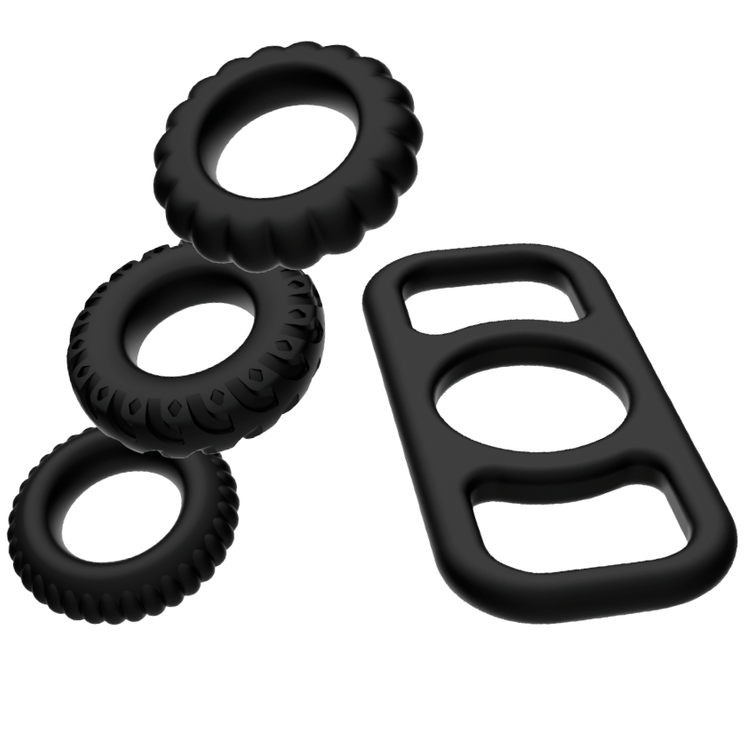 ADDICTED TOYS SET 4 ANILLOS SILICONA PARA EL PENE – Bild 2