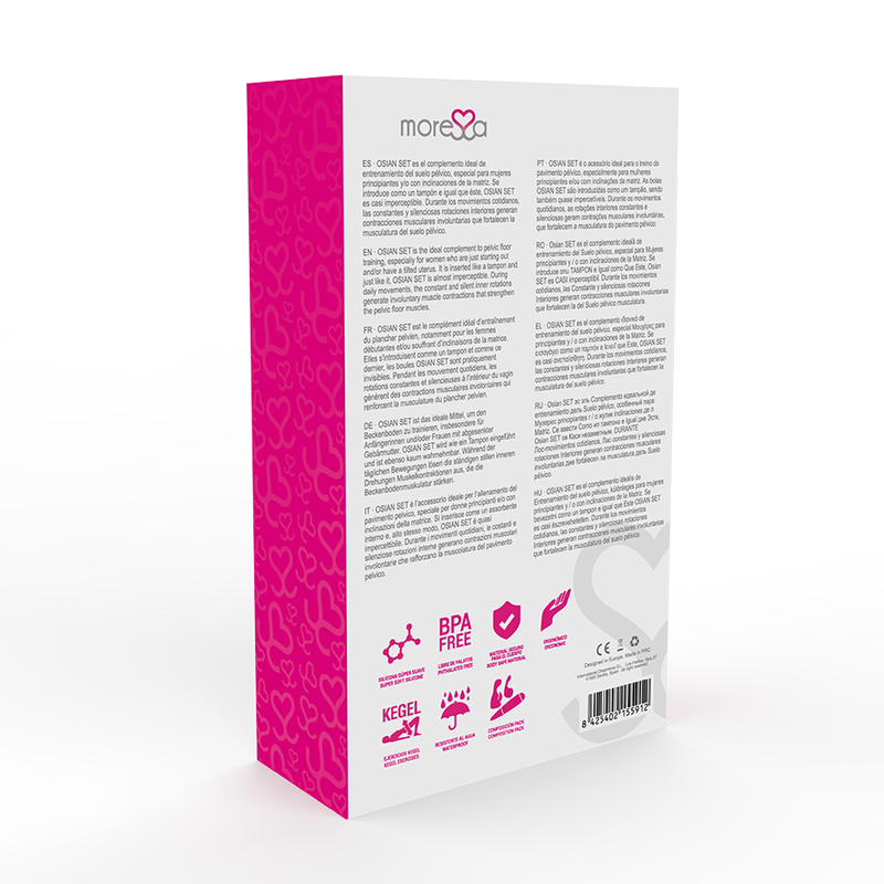 MORESSA OSIAN SET PREMIUM SILICONE ROSA – Bild 4
