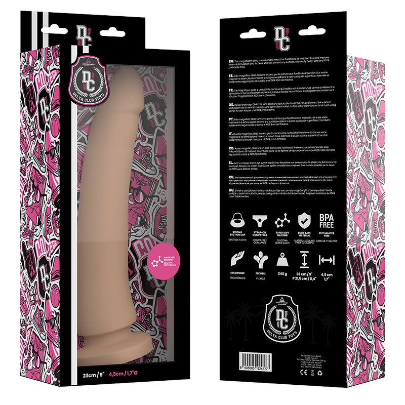 DELTA CLUB TOYS DILDO NATURAL SILICONA MEDICA 23 X 4.5 CM – Bild 2
