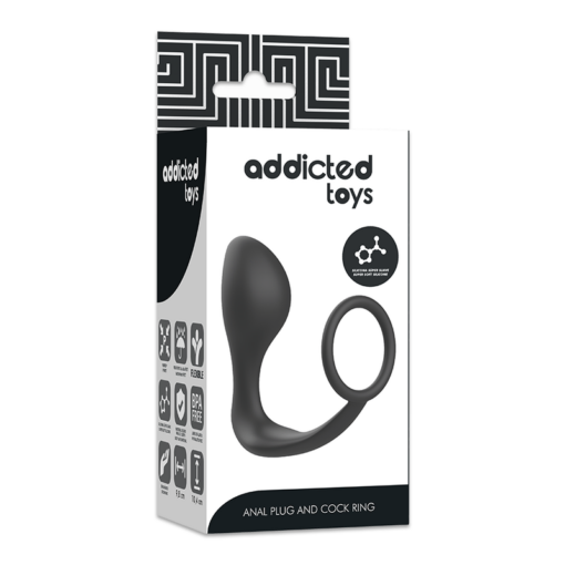 ADDICTED TOYS ANAL PLUG MIT SCHWARZEM SILIKONRING – Bild 6