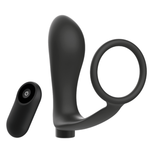 ADDICTED TOYS PENISRING MIT FERNBEDIENUNG ANAL PLUG SCHWARZ WIEDERAUFLADBAR – Bild 3